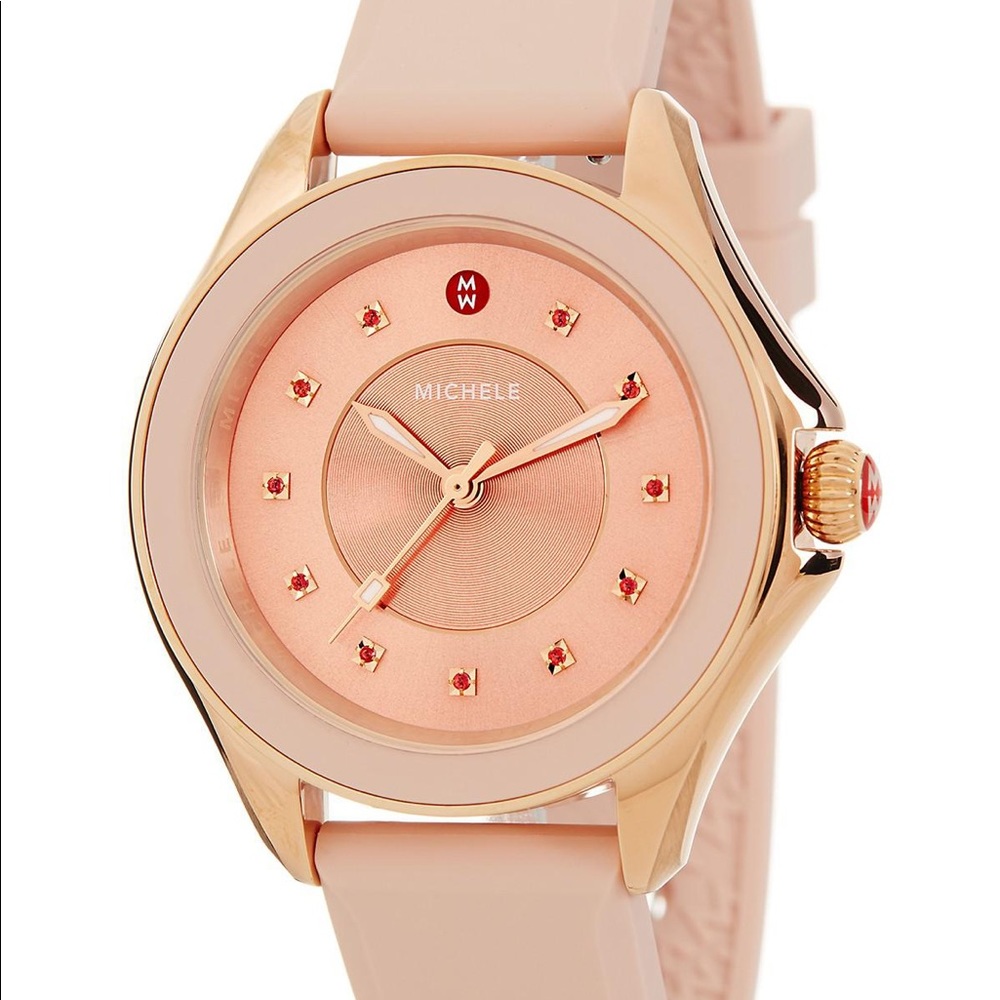 Michele Rose Gold Cape Watch